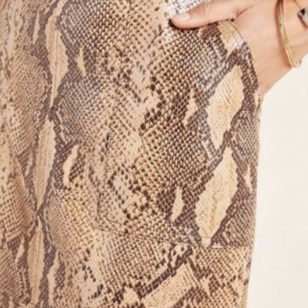 Anthropologie Orly Snake Printed Pencil Skirt Sz 2